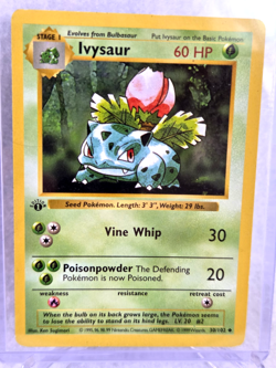 1999 Pokemon Wizards Ivysaur 1st Edition 60 HP UNCOMMON 30/102 - Image 5