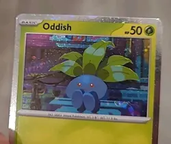 Oddish 001/094 SWIRL Phantasmal Flames Cosmos Promo Holo Rare Pokemon TCG NM - Image 1