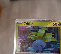 Oddish 001/094 SWIRL Phantasmal Flames Cosmos Promo Holo Rare Pokemon TCG NM - Image 2