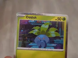 Oddish 001/094 SWIRL Phantasmal Flames Cosmos Promo Holo Rare Pokemon TCG NM - Image 3