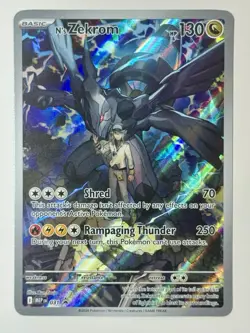 Pokemon TCG N's Zekrom Mega Evolution Promo Full Art Holo Basic 130 HP English - Image 1