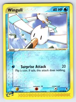 Wingull 77/109 2003 EX Ruby & Sapphire Pokemon Card TCG e-Series Nintendo - Lp - Image 1