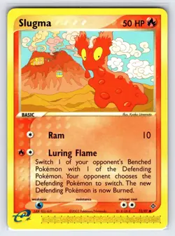 Slugma 72/97 2003 EX Dragon Pokemon Card Nintendo e-Series Non Holo Common - Nm - Image 1