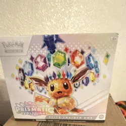 Pokemon Scarlet & Violet Prismatic Evolutions Elite Trainer Box Eevee 2024 - Image 1