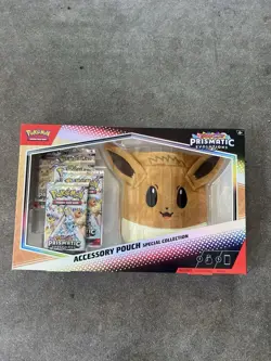 Pokemon Prismatic Evolutions Accessory Pouch Special Collection Box - Image 1
