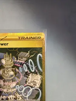 Pokemon Jamming Tower 243/182 Sv10: Destined Rivals Hyper Rare Full Art Gold NM - Image 3