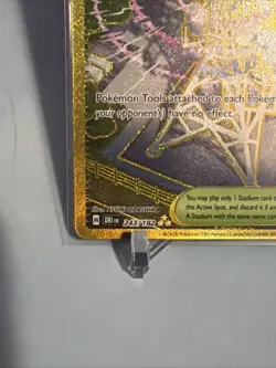 Pokemon Jamming Tower 243/182 Sv10: Destined Rivals Hyper Rare Full Art Gold NM - Image 5