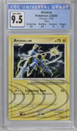 Pokemon Arceus Platinum Arceus Holo Rare #AR6 CGC 10 Gem Mint (Blue 9.5) - Image 1