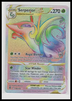 Pokemon SWSH12: Silver Tempest #196/195 Serperior VSTAR (Secret) - Image 1
