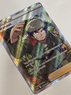 Brandon Full Art Trainer SWSH12: Silver Tempest 188/195 Pokemon TCG NM Supporter - Image 3