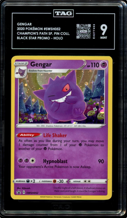 POKEMON CHAMPION'S PATH PIN COLL. GENGAR #SWSH052 TAG 9 - Image 1