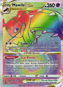 Mawile VSTAR 200/195 Rainbow Rare Silver Tempest Pokemon - Image 1