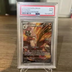 2025 Pokemon Dri EN Blaziken Illustration Rare #192 PSA 9 MINT - Image 1