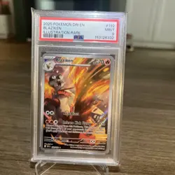 2025 Pokemon Dri EN Blaziken Illustration Rare #192 PSA 9 MINT - Image 2