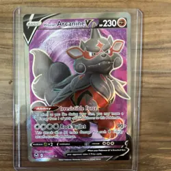 Hisuian Arcanine V Pokemon Silver Tempest 179/195 Full Art Ultra Rare NM - Image 1