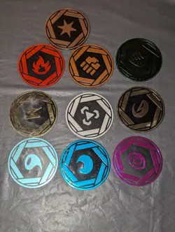 Pokemon 151 Mini Tin Energy Coins Complete - SET OF 10 - Image 1