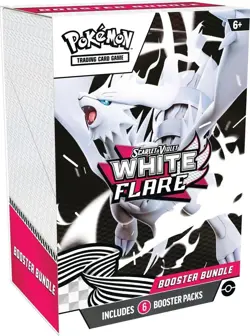 White Flare Booster Bundle Box - Factory Sealed Pokemon TCG Scarlet & Violet - Image 1