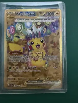 2024 Pokemon Surging Sparks Pikachu EX #247/191 Hyper Rare - Image 4