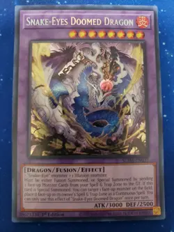Yugioh! Snake-Eyes Doomed Dragon - SUDA-EN035 - Secret Rare - 1st Edition - Image 1