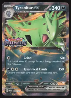 Tyranitar ex (Prismatic Evolutions Stamp) 064/131 Promo NM - Image 1