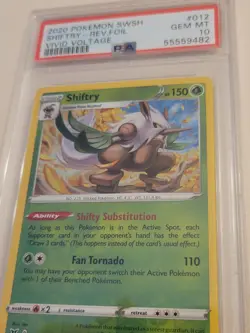 Shiftry - Pokemon Vivid Voltage #12 - Reverse Holo - Gem Mint PSA 10 - Image 3
