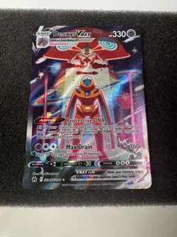 Pokemon TCG 2023 Deoxys VMAX GG45/GG70 Crown Zenith Galarian Gallery Holofoil - Image 1