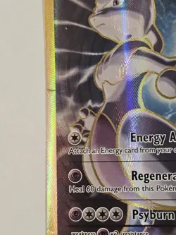 Pokemon Mewtwo EX Ultra Rare Full Art Holo 103/108 Evolutions LP Damaged!! - Image 2