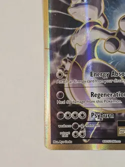 Pokemon Mewtwo EX Ultra Rare Full Art Holo 103/108 Evolutions LP Damaged!! - Image 5