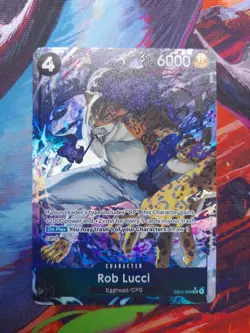 One Piece TCG Rob Lucci (Alternate Art) EB04-048 Adventure on Kami's Island Foil - Image 1