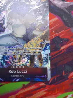 One Piece TCG Rob Lucci (Alternate Art) EB04-048 Adventure on Kami's Island Foil - Image 3