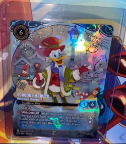 Disney Lorcana Winterspell Enchanted Scrooge McDuck, Reformed Ebenezer 235/204 - Image 2