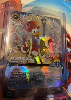 Disney Lorcana Winterspell Enchanted Scrooge McDuck, Reformed Ebenezer 235/204 - Image 3