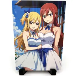 Fairy Tail Lucy Heartfilia Erza Scarlet Sexy Anime Waifu Girls Goddess Art Card - Image 3