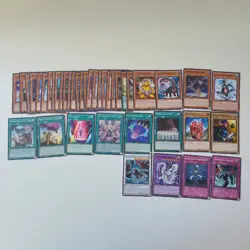 Vintage YuGiOh tcg lot of 53 cards 1996 Mix of English Japanese and Korean Cards - Image 3