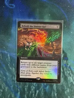 MTG Magic The Gathering Behold The Sinister Six Promo Card Foil Pax West 2025 - Image 1