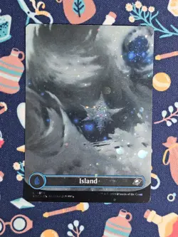 L 0368 Island GALAXY FOIL BORDERLESS Full Art Land Edge of Eternities MTG Card - Image 1