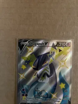 Pokemon Card Dragapult V SWSH096 Promo Shiny Full Art Shining Fates - Image 2