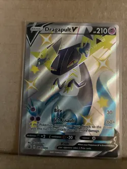 Pokemon Card Dragapult V SWSH096 Promo Shiny Full Art Shining Fates - Image 3