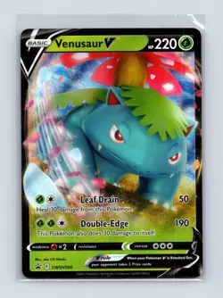 Venusaur V SWSH100 Holo Promo Sword & Shield Promo Pokemon Near Mint - Image 1
