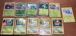 Pokemon Bulbasaur Ivysaur and Venusaur Card lot of 11 WOTC holo & Regular - Image 1