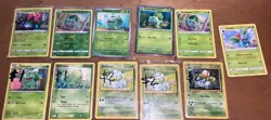 Pokemon Bulbasaur Ivysaur and Venusaur Card lot of 11 WOTC holo & Regular - Image 2