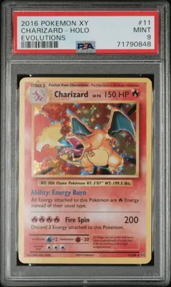 Pokemon Charizard XY Evolutions Holo Rare #11 PSA 9 English - Image 1
