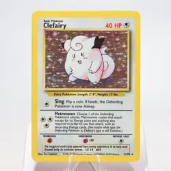 Pokemon TCG - Clefairy 5/102 Base Set Holo Rare WOTC - MP - Image 2