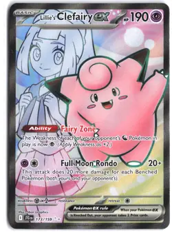 Lillie's Clefairy ex 173/159 Ultra Rare Journey Together Pokemon - Image 1
