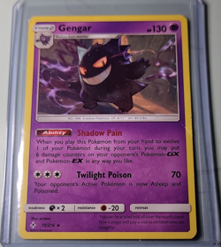Pokemon Gengar 70/214 Sm-Unbroken Bonds Rare Regular Stage 2 130 HP English - Image 1
