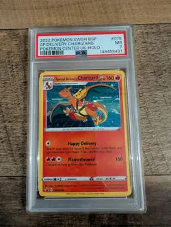 Pokemon TCG Special Delivery Charizard SWSH075 PSA 7 Pokemon Center UK - Image 1