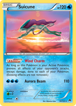 Suicune 30/122 Holo Rare BREAKpoint Pokemon LP - Image 4