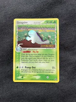Pokemon Quagsire 21/101 EX Dragon Frontiers Reverse Holo Delta Species 2006 NM - Image 1