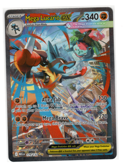 Pokemon ME01: Mega Evolution Mega Lucario ex 179/132 Special Illustration Rare - Image 1