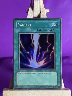 Yu-Gi-Oh! Raigeki LOB-053 Super Rare Holo 2002 Unlimited , NM-Mint - FREE SHIP - Image 1